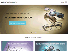 Tablet Screenshot of eschenbach-eyewear.com